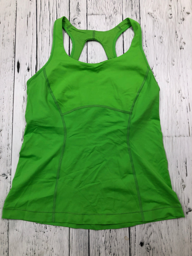 lululemon green tank top with built in sports bra  - Hers M/8