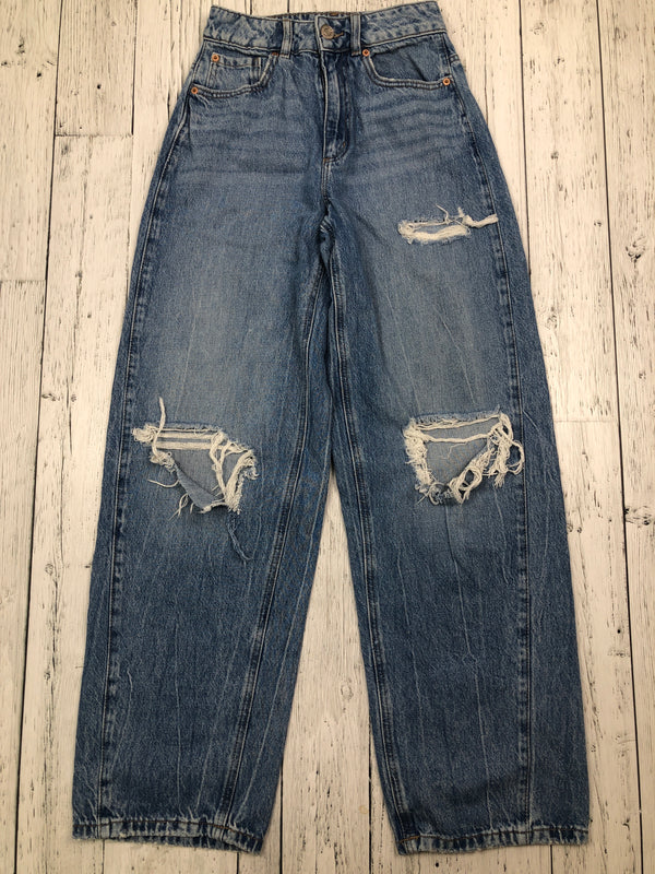 Garage blue distressed baggy jeans - Hers 0/24