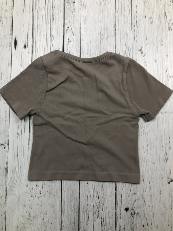 Garage brown cropped t-shirt - Hers S