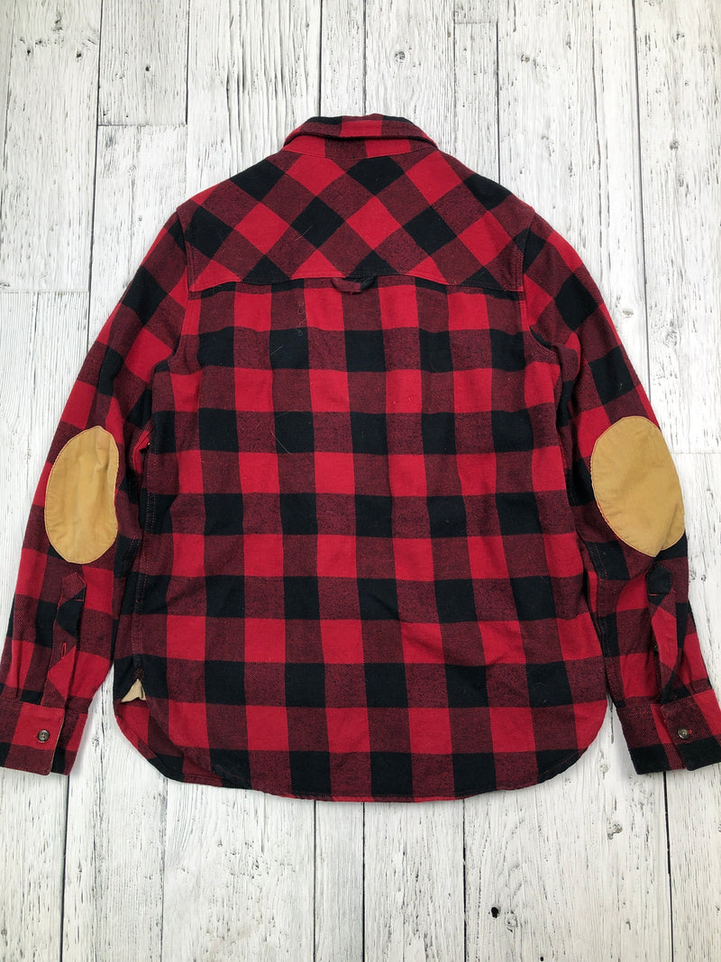 Roots red black plaid flannel - Hers M