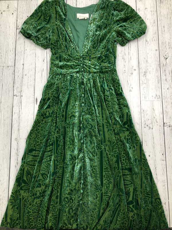 Anthropologie green patterned dress - Hers XS/0