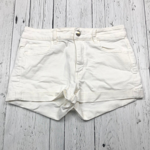 American Eagle white denim shorts - Hers L/10