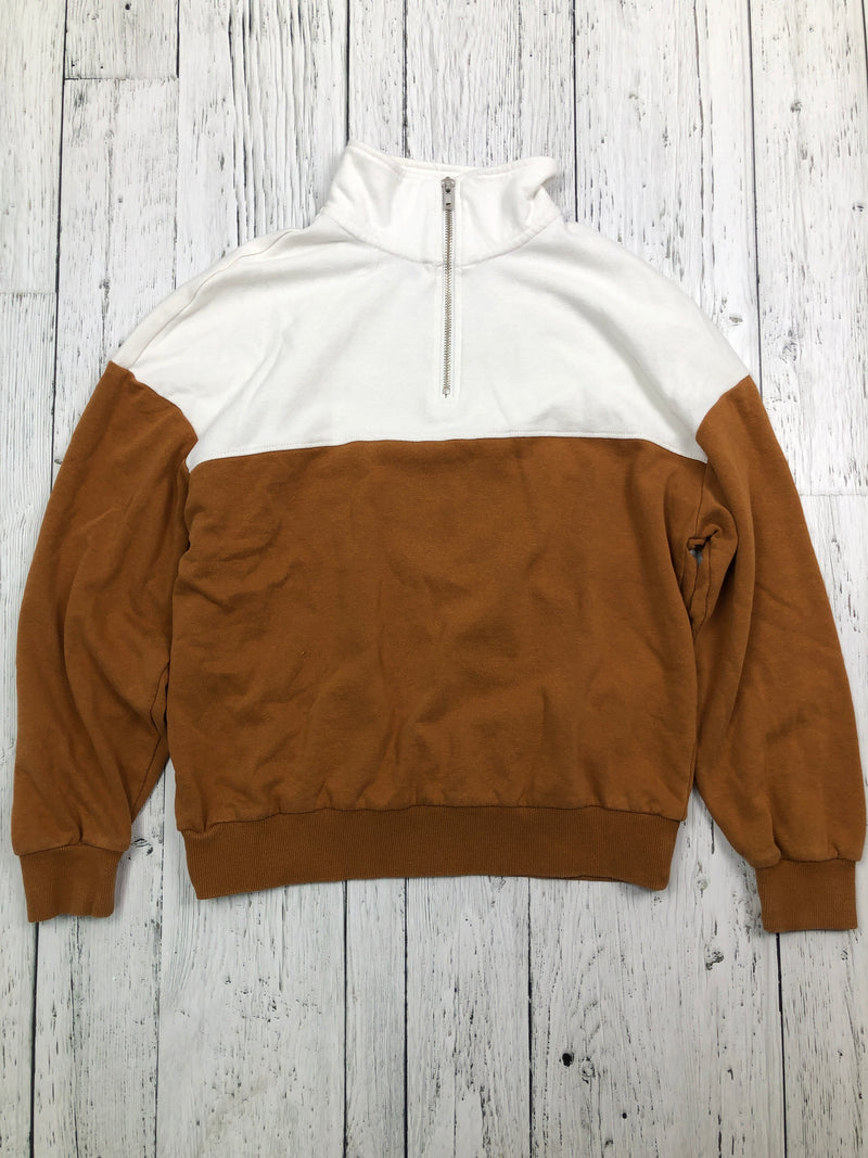 Garage white brown sweater - Hers S