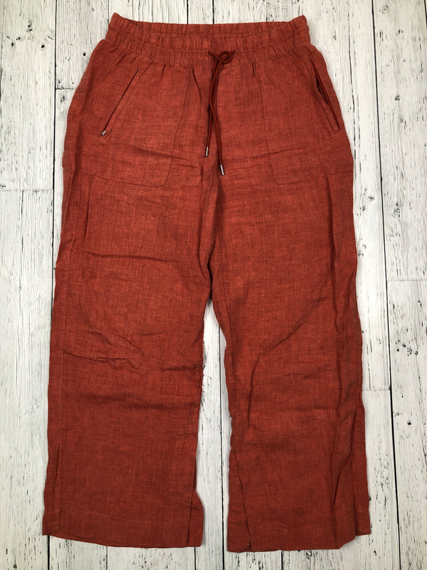 Athleta orange linen pants - Hers M/8