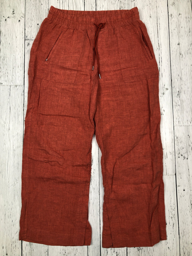 Athleta orange linen pants - Hers M/8