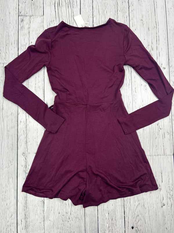 Garage purple long sleeve Romper - Hers XS