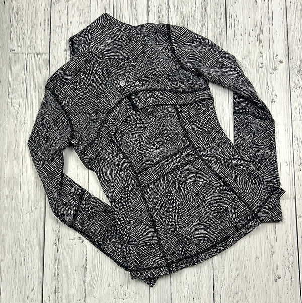 lululemon black white patterned sweater - Hers S/6