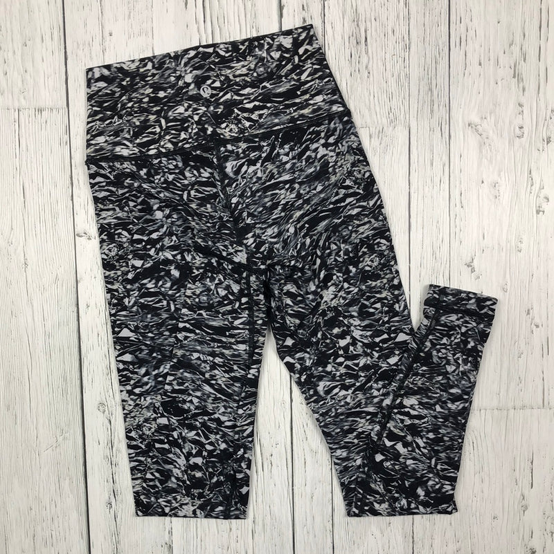 lululemon black white patterned leggings - Hers 4