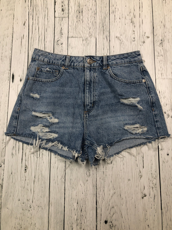 Garage distressed blue denim shorts - Hers S/28