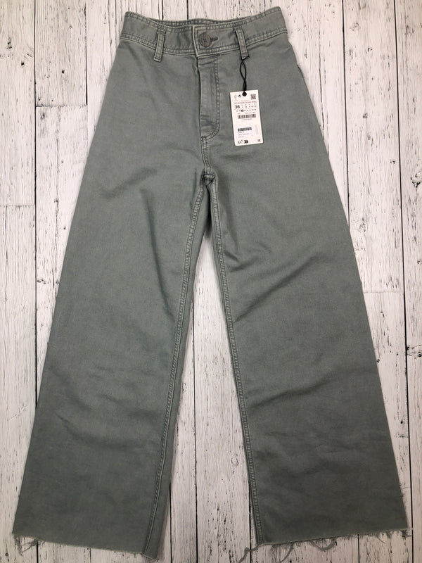 Zara green wide leg jeans - Hers S/4