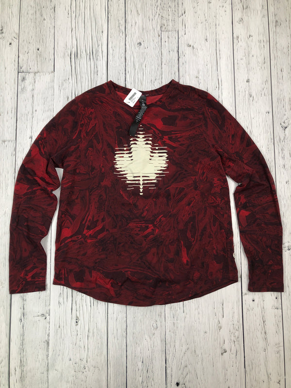 lululemon red athletic long sleeve - Hers M/8