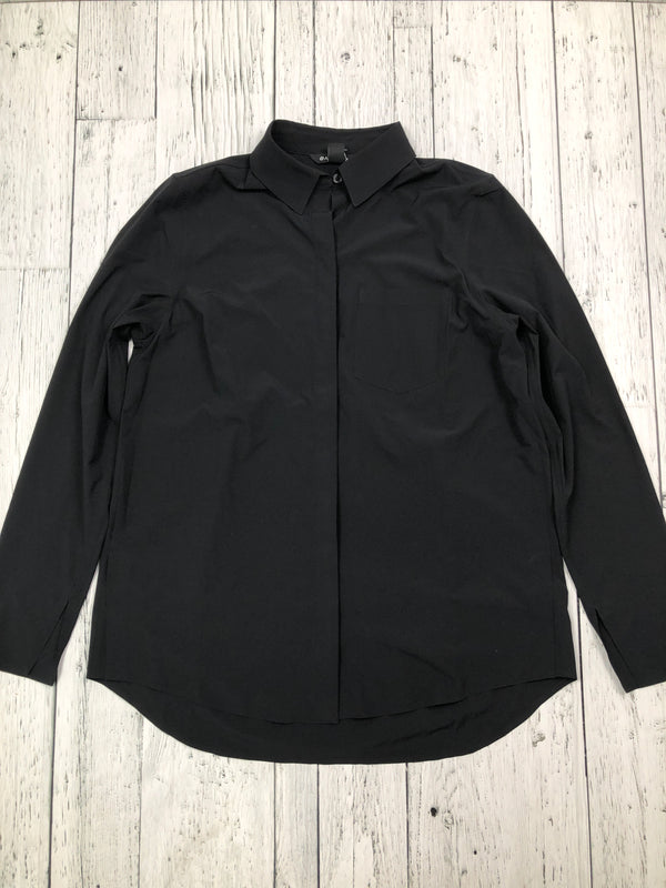 Athleta black button up shirt - Hers S