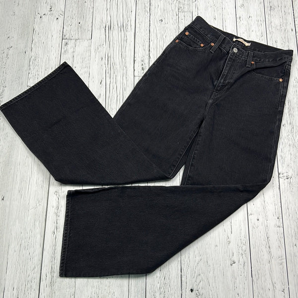 Levi’s black wide leg jeans - Hers S/28