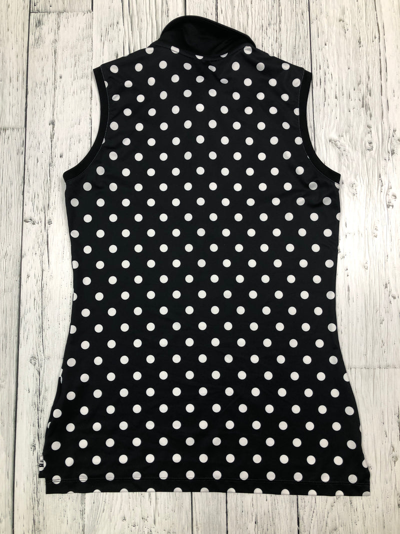 Nike golf black white polka dot shirt - Hers S