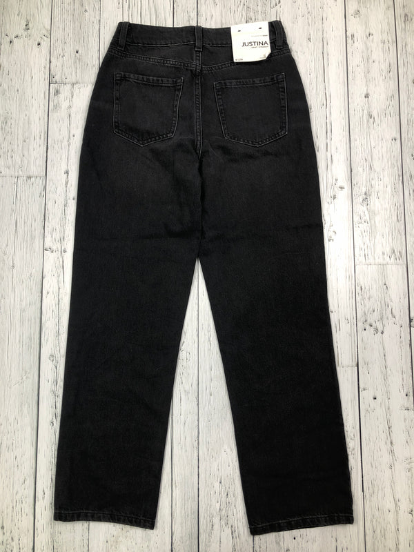 Justina black straight jeans - Hers S/4