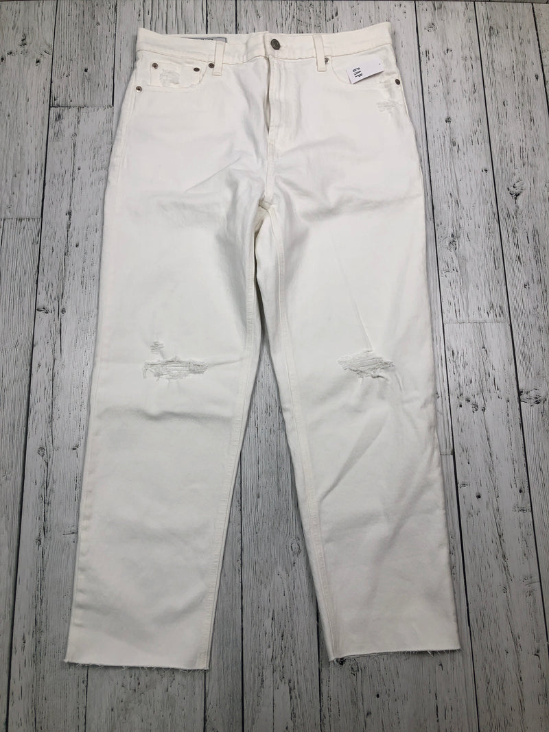 Gap cheeky straight sky high white distressed jeans - Hers L/14