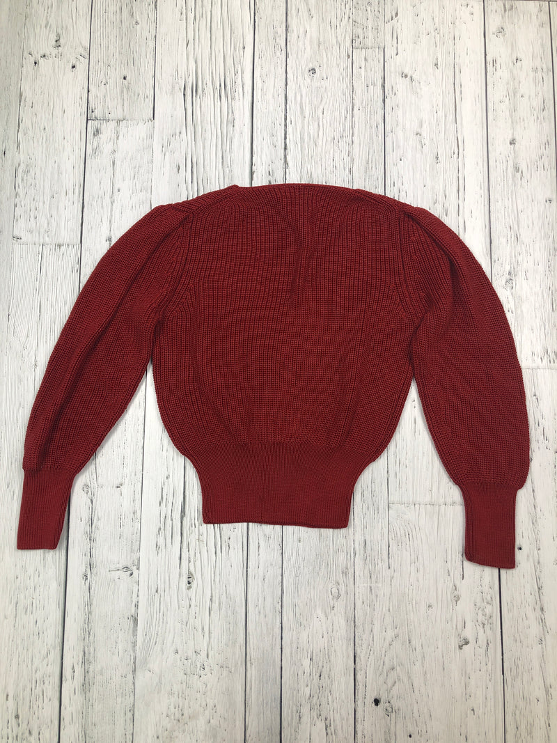 Massimo Dutti Red Knit Sweater - Hers S