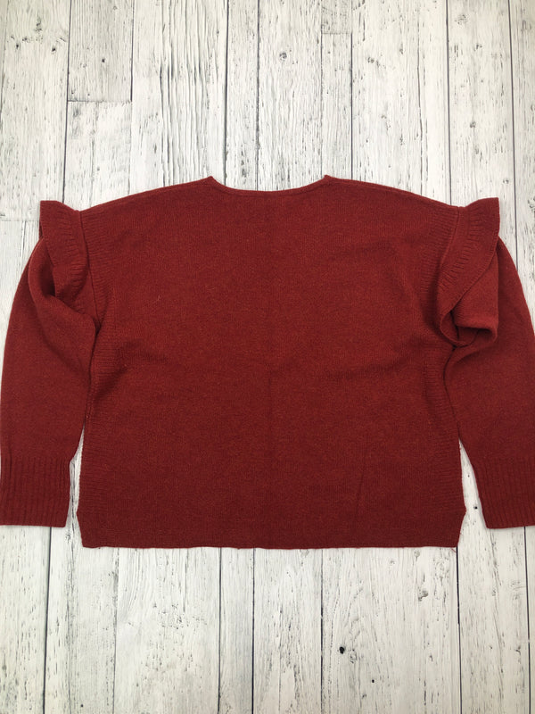 Madewell red sweater shirt - Hers L