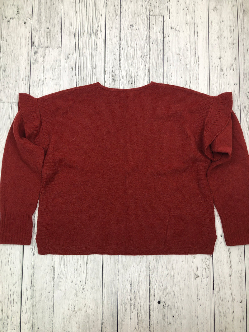 Madewell red sweater shirt - Hers L