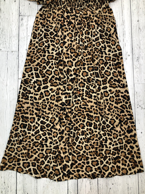 Loft brown patterned dress - Hers M