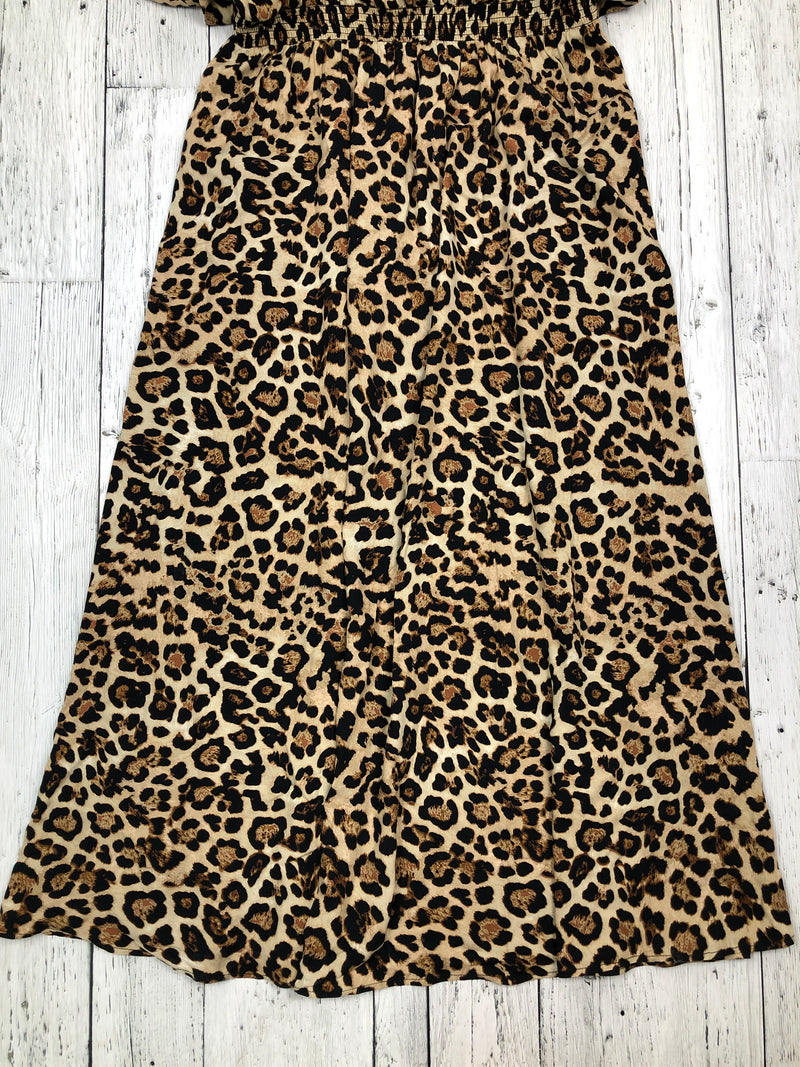 Loft brown patterned dress - Hers M