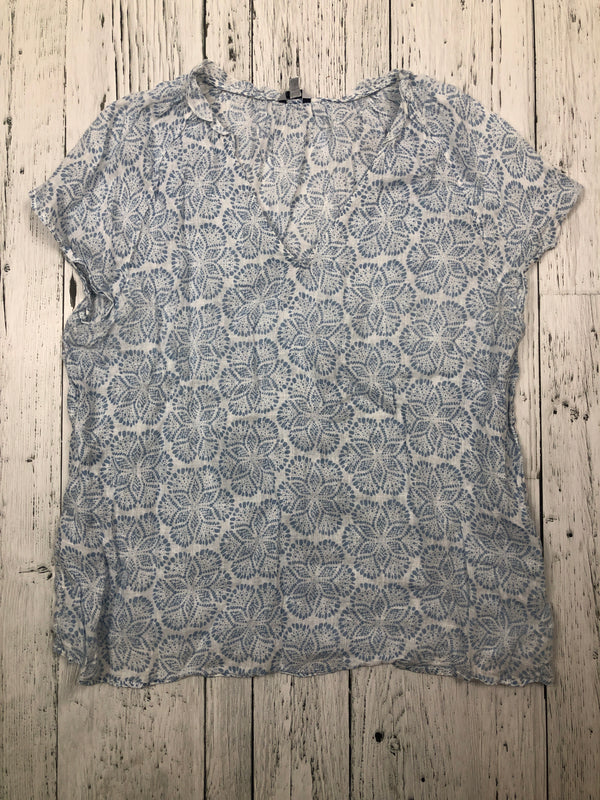 Jigsaw blue floral shirt - Hers M/10