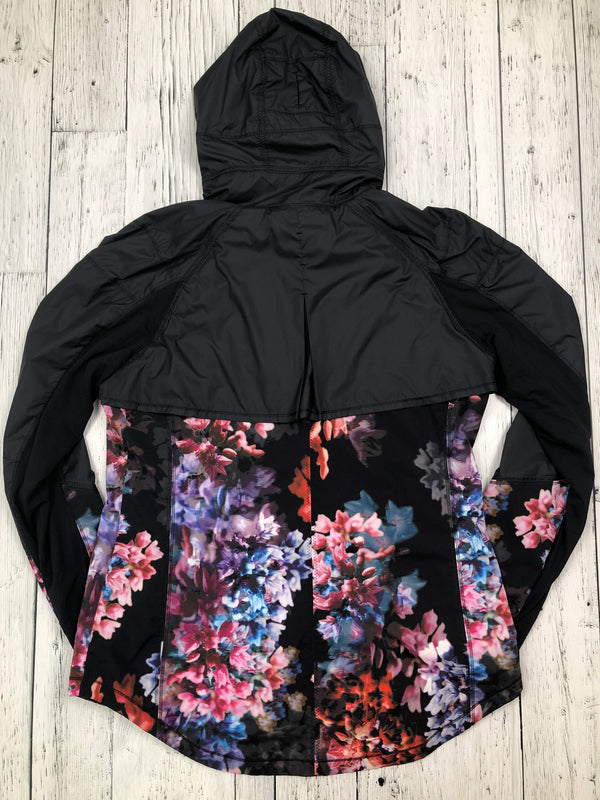 lululemon black floral jacket - Hers L/12