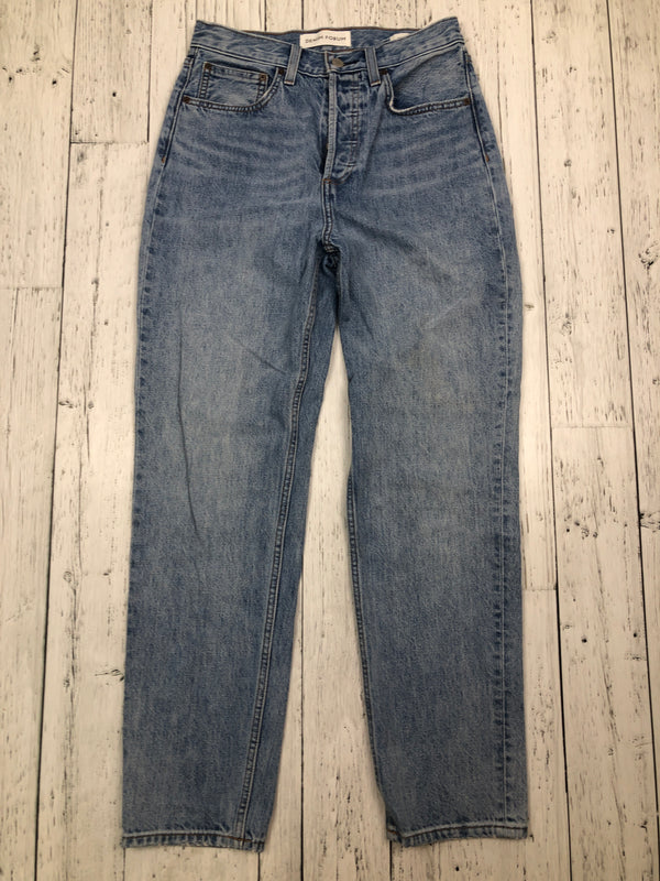 Denim Forum blue BF high rise loose jeans - Hers XS/26