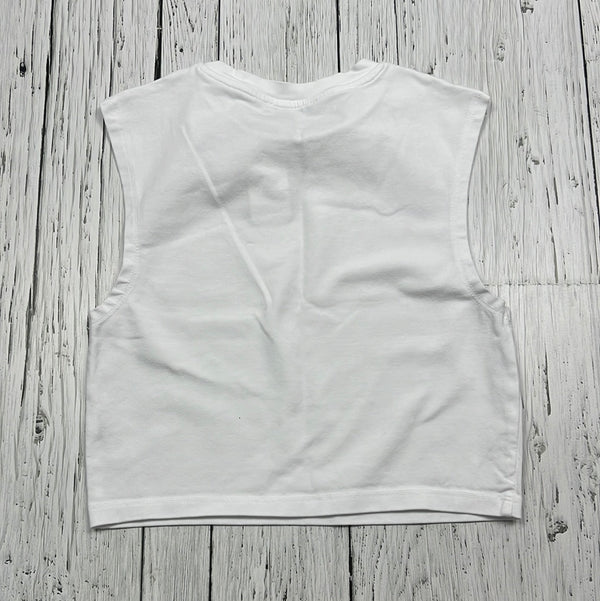 Zara white cropped tank top - Hers S