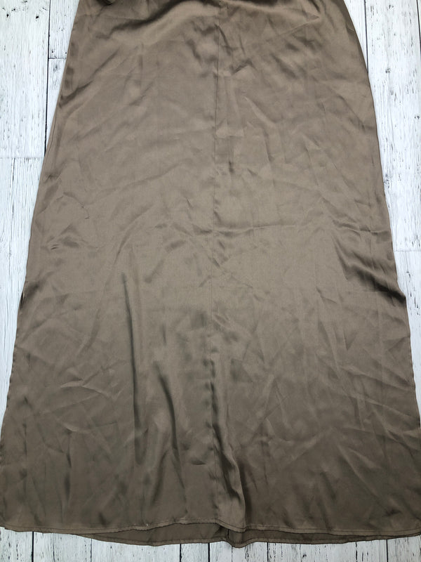 DKNY brown satin dress - Hers L