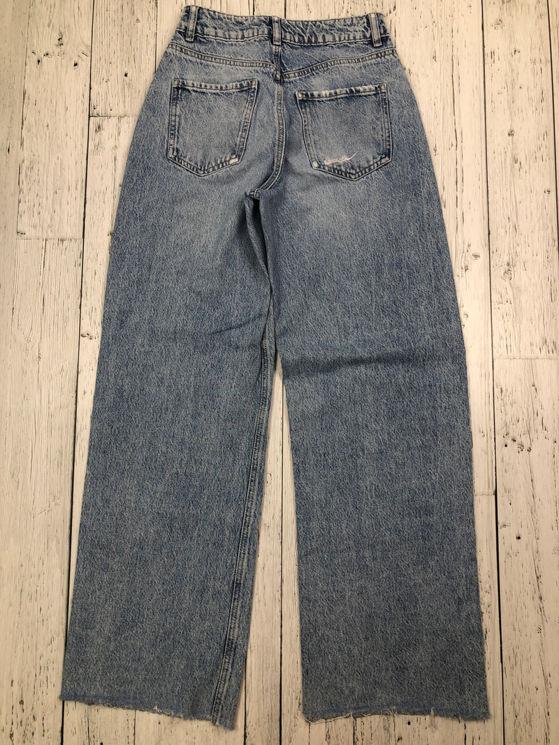 Garage street wide leg blue jeans - Hers XS/25