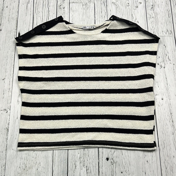 Zara black white striped shirt - Hers S