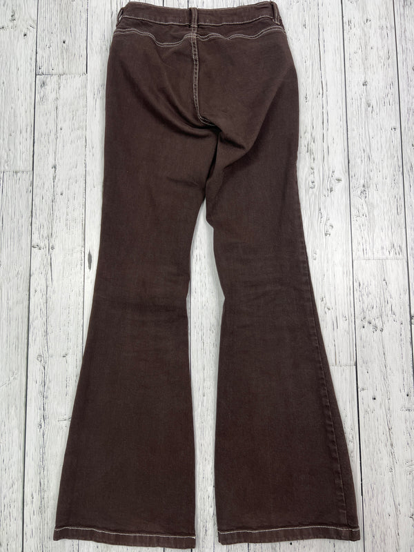 Garage brown low rise flare jeans - Hers XXS/00