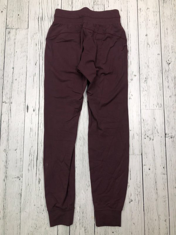 lululemon burgundy sweatpants - Hers XS/2