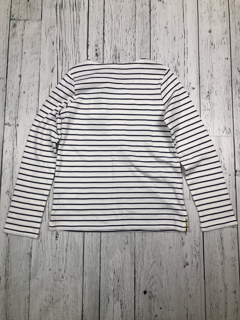 Joules white navy graphic shirt - Girls 9-10