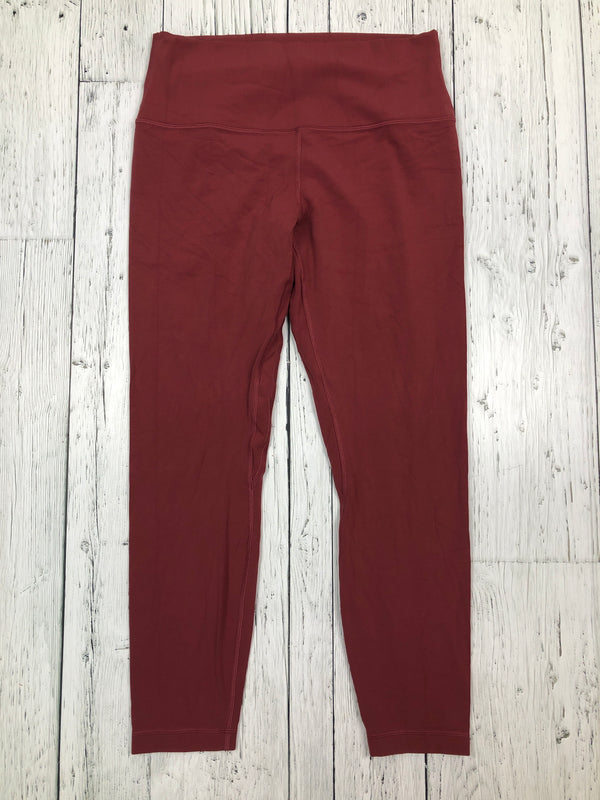 lululemon burgundy leggings - Hers M/10