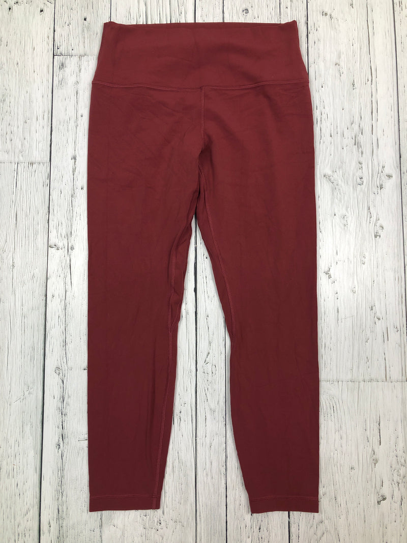 lululemon burgundy leggings - Hers M/10