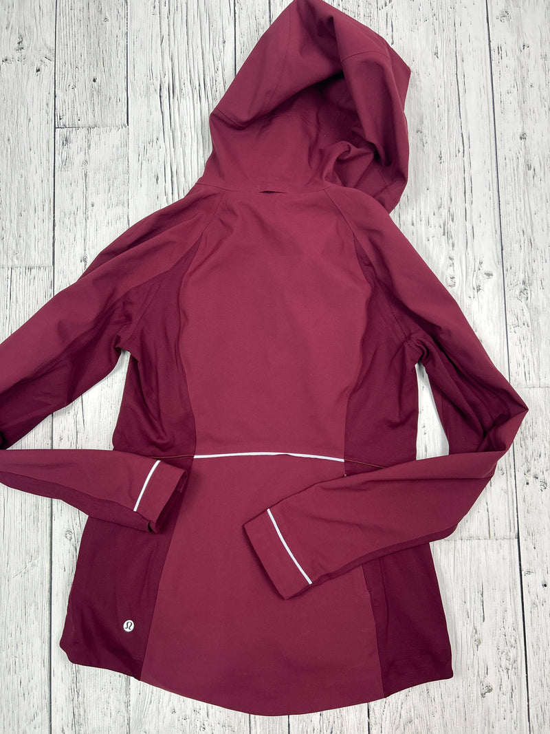 lululemon burgundy zip up jacket - Hers 8