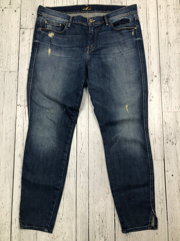 Mother blue distressed jeans - Hers L/32