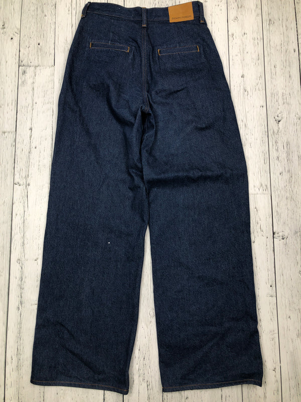 Denim Forum Belinda high rise wide leg blue jeans - Hers XS/25
