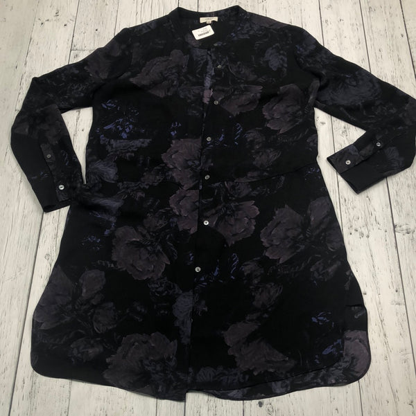 Wilfred Aritzia black and purple floral shirt - Hers M