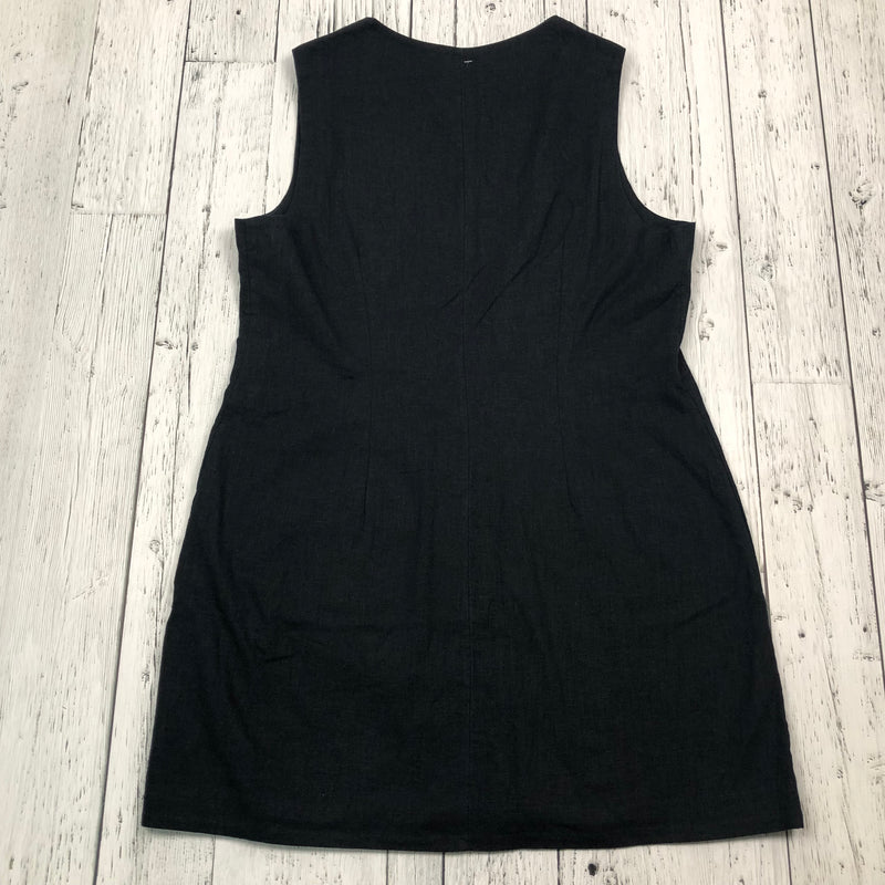 Abercrombie&Fitch Black Linen/Cotton Blend Dress - Hers L