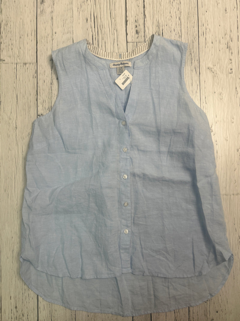 Tommy Bahamas blue linen tank top - Hers L