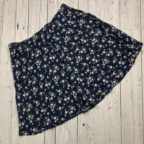 Hollister navy floral skirt - Hers L