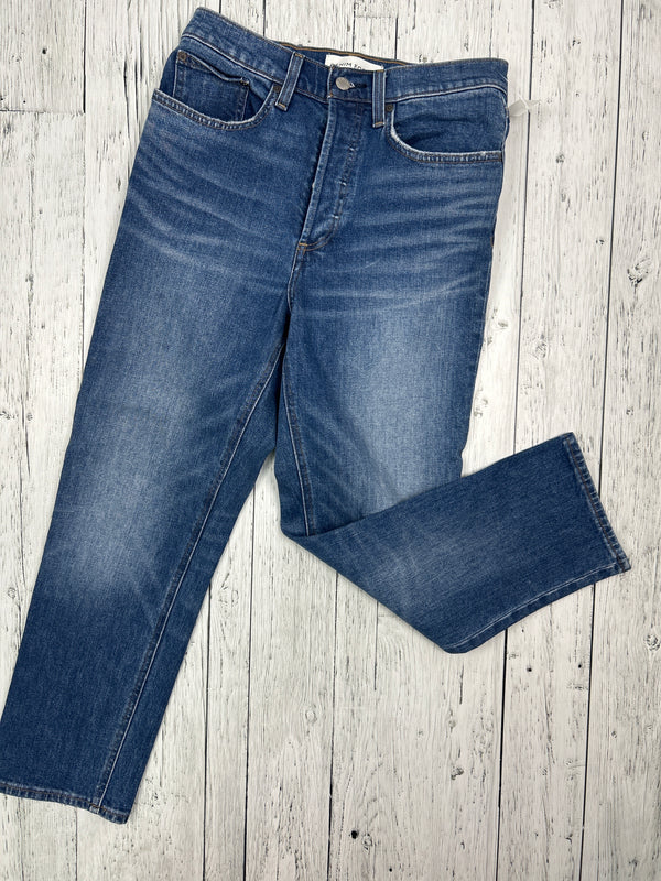 Denim Forum Arlington high rise straight jeans - Hers M/29