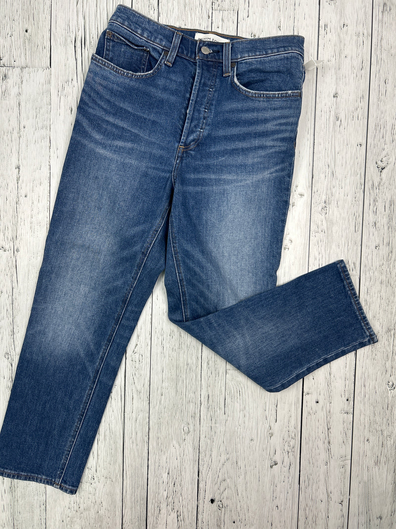 Denim Forum Arlington high rise straight jeans - Hers M/29