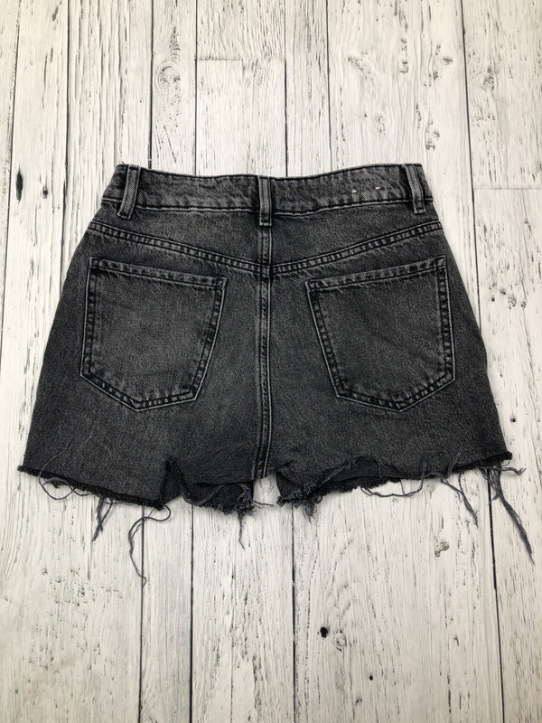 Garage black 90s straight denim shorts - Hers 01/25/XS