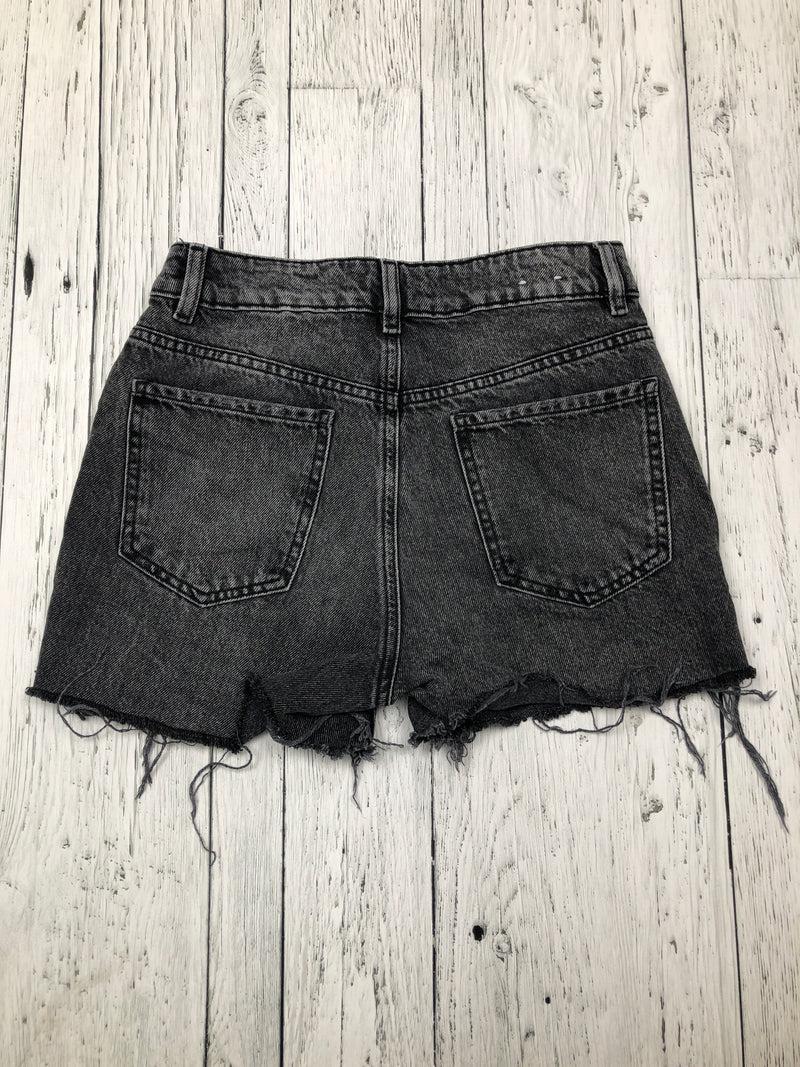 Garage black 90s straight denim shorts - Hers 01/25/XS