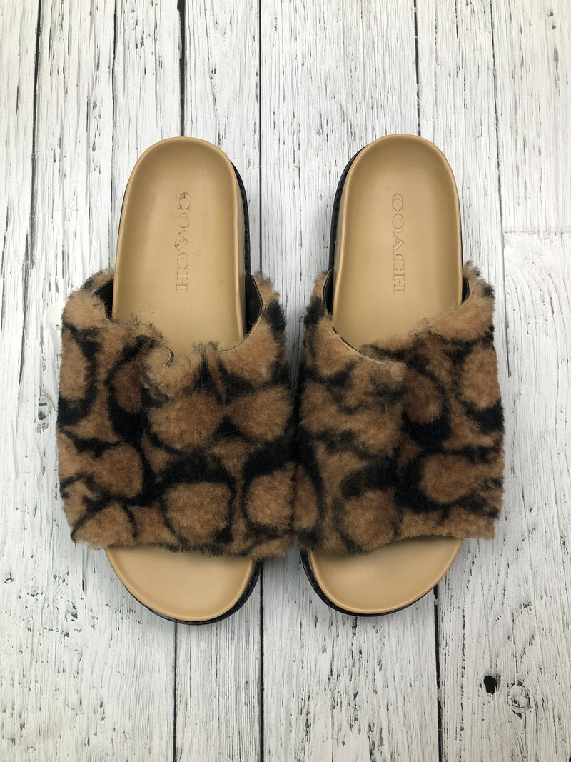 Coach brown slides - Hers 8.5
