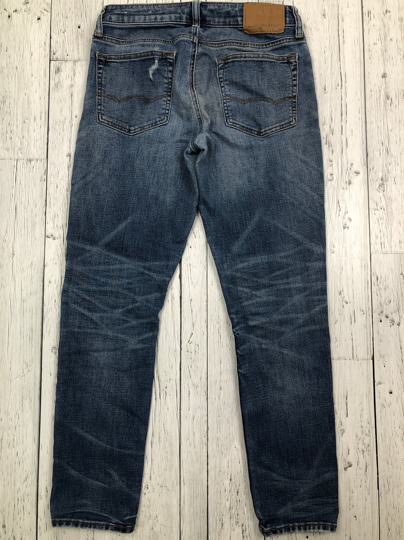 American Eagle skinny distressed blue jeans - His M/31